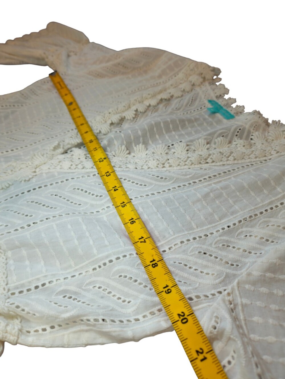 Melissa Odabash Victoria Broderie Anglaise Kaftan White M - Picture 9 of 11